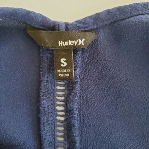 1377 * Hurley Spaghetti Strap Tank Blue Size S - Picture 3 of 7